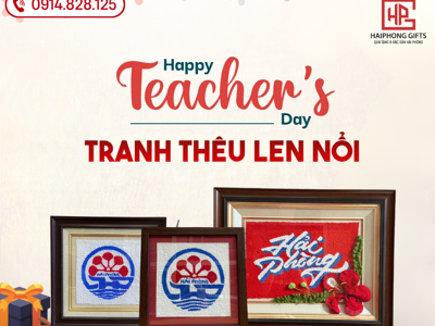 BST Tranh Thêu Len Nổi Hải Phòng – Món Quà Tặng Thầy Cô Ý Nghĩa